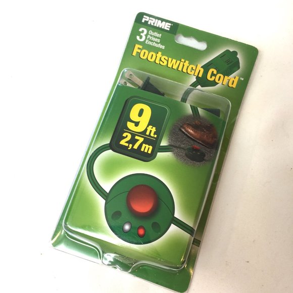 Christmas Tree and lights Foot Switch Electrical 9' cord Prime 3 NWT - Picture 2 of 7